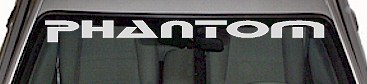 Phantom Windshield Decal WSD325