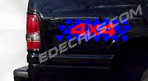 Two Color 4x4 Decal ACC354