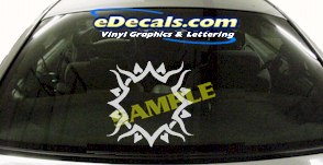Sun Symbol Cartoon Decal CRT707