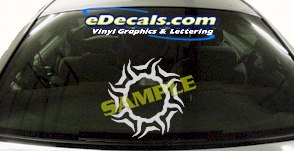 Sun Symbol Cartoon Decal CRT708