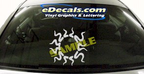 Sun Symbol Cartoon Decal CRT711