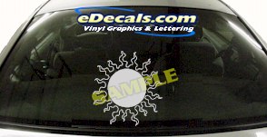 Sun Symbol Cartoon Decal CRT712