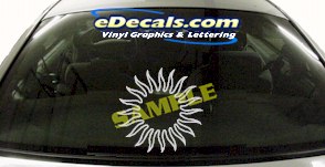 Sun Symbol Cartoon Decal CRT716