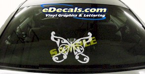 Butteryfly Cartoon Decal CRT723