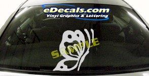 Butterfly Cartoon Decal CRT724