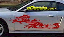 Dragon Tribal Cartoon Decal DRG111