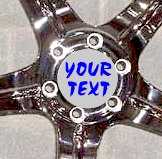 Custom Add Your Name Wheel Center Cap Decal Set WCC117