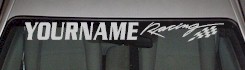 Custom YOURNAMEHERE Racing Decal Custom454