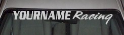 Custom YOURNAMEHERE Racing Decal Custom457