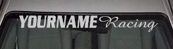 Custom YOURNAMEHERE Racing Decal Custom458