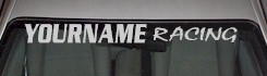 Custom YOURNAMEHERE Racing Decal Custom461