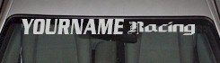 Custom YOURNAMEHERE Racing Decal Custom464