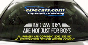 Bad Ass Toys Bumper Sticker Decal BMP105