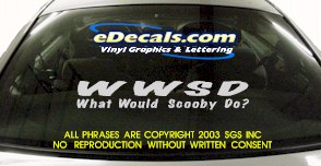 What Would Scooby Do Bumper Sticker Decal BMP135