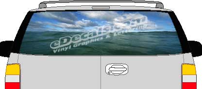 Ocean Vision Rear Window Mural Decal CLR105