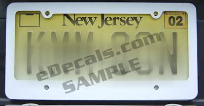 Blank Auto Tag License Plate Frame SUP105