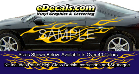 Flameout Full Body Accent Graphic Decal Kit BSA101