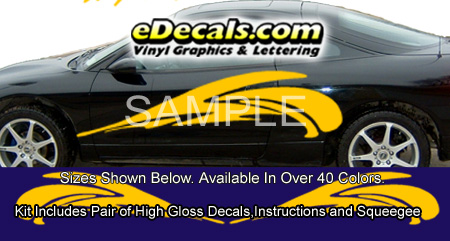 Wave Full Body Accent Graphic Decal Kit BSA107