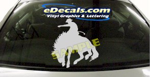 Rodeo Western Horse Cowboy Cartoon Decal CRT800