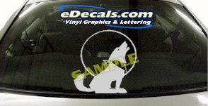 Western Dog Cartoon Decal CRT817