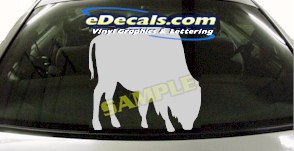 Cattle Bull Cartoon Decal CRT819