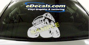 Monster Truck Transportation Cartoon Decal CRT821