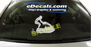 Jet Ski Watercraft Cartoon Decal CRT830