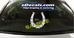 Horseshoe Animal Cartoon Decal CRT867