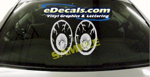 Eye Eyeballs Cartoon Decal CRT912