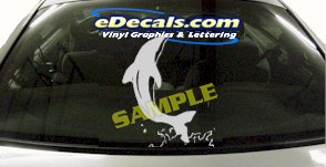 Dolphin Fish Animal Cartoon Decal CRT933