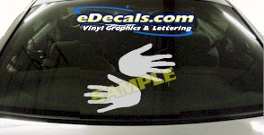 Hands Cartoon Decal CRT950