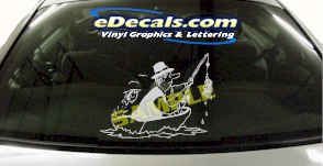 Fisherman Cartoon Decal CRT951