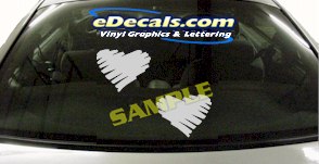 Hearts Cartoon Decal CRT966