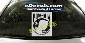 POW MIA Cartoon Decal CRT973