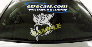 Flower Rose Cartoon Decal CRT975