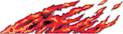 Real Fire Flame Decal Sticker Graphics