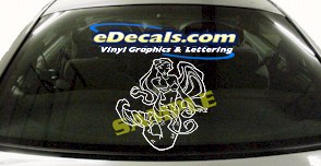 Mermaid Fantasy Cartoon Decal FTS102