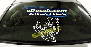Alien Fantasy Cartoon Decal FTS103