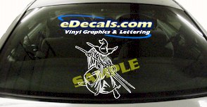 Wizard Warlock Warrior Fantasy Cartoon Decal FTS104