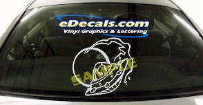 Alien Spaceship Fantasy Cartoon Decal FTS105