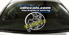 Space Soldier Warrior Fantasy Cartoon Decal FTS106