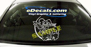 Fantasy Woman Cartoon Decal FTS107