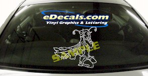 Fantasy Woman Cartoon Decal FTS108