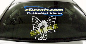 Butterfly Woman Fantasy Cartoon Decal FTS109