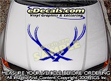 Hood Accent Graphic Decal HDA103