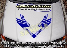 Hood Accent Graphic Decal HDA104