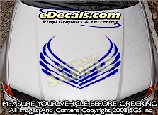 Hood Accent Graphic Decal HDA105