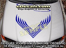Hood Accent Graphic Decal HDA106