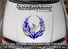 Tribal Hood Accent Graphic Decal HDA109
