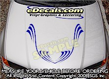 Hood Accent Graphic Decal HDA111